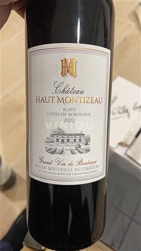 Bordeaux Blaye-côtes-de-bordeaux Château Haut Montizeau 2022