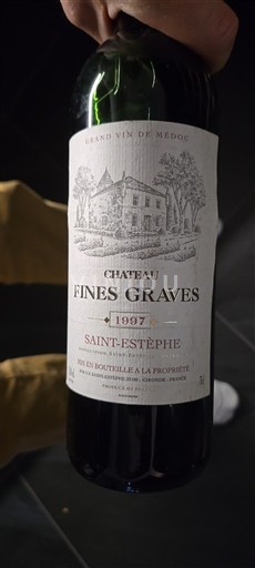 Bordeaux Saint-Estèphe Château Fines Graves 1997