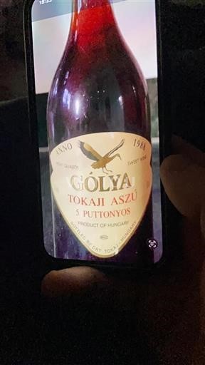 Tokaj Không được chỉ định Gólya Tokaji Aszú 5 Puttonyos 1984