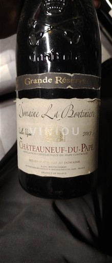 Rhônedalen Châteauneuf-du-Pape Domaine La Boutinière Grande Réserve 2013