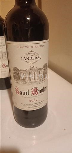 Bordeaux Saint-Émilion Chevalier de Landerac 2022
