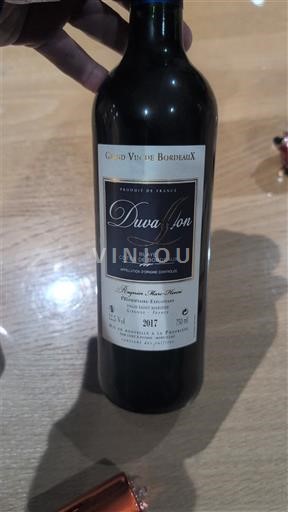 Bordeaux Blaye-côtes-de-bordeaux Duvalon 2017