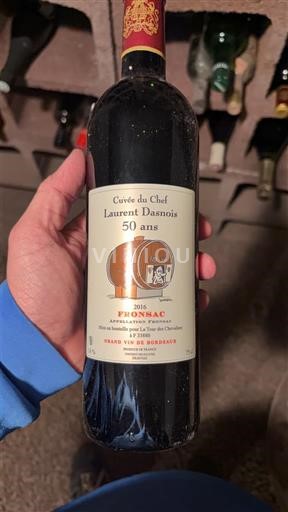 Burdeos Fronsac Château Vieux Château Barraba du Chef Laurent Dasnois 50 ans 2016