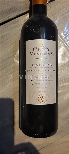 Southwest Cahors Château Vincens La Croix Vincens 2019