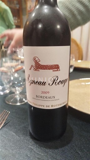 Bordeaux Baron Philippe de Rothschild Agneau Rouge 2009