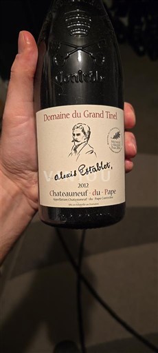 Rhônevallei Châteauneuf-du-Pape Domaine Grand Tinel alexis Establet 2012