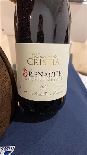 Provenza, bajo valle del Ródano, Córcega Mediterráneo Domaine Cristia Grenache 2020