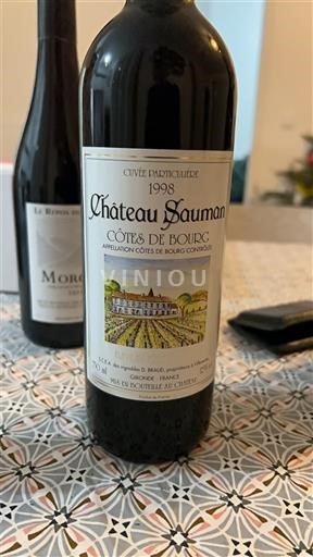 Bordeaux Côtes de Bourg Château Sauman Particulière 1998