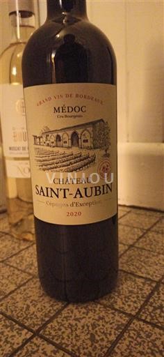 Burdeos Médoc Château Saint-Aubin Cépages d'Exception 2020