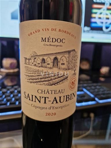 Bordeaux Médoc Château Saint-Aubin Cépages d'Exception 2020