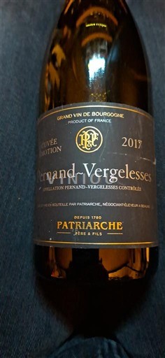 Bourgogne Pernand-Vergelesses Patriarche Père & Fils Edition 2017