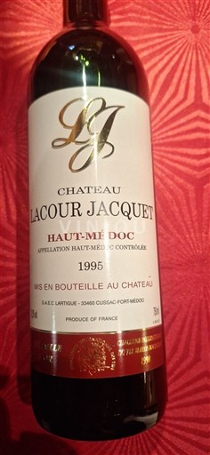 Bordeaux Haut-Médoc Château Lacour Jacquet 1995