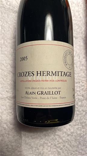 Thung lũng Rhône Crozes-hermitage Alain Graillot 2005