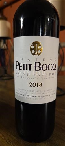 Bordeaux Saint-Estèphe Cru Bourgeois Château Petit Bocq 2018
