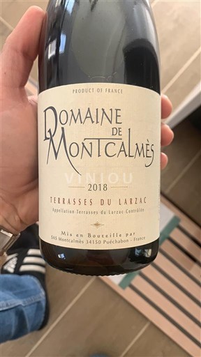 Languedoc Terrasser av Larzac Domaine Montcalmès 2018