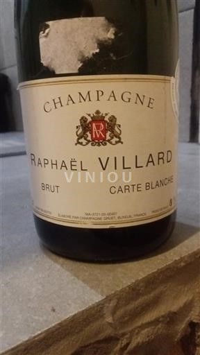 Champaña Champán Raphaël Villard Carte Blanche 2017