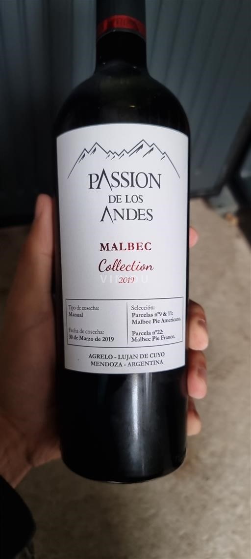 Mendoza Non specificato Passion de los Andes Malbec Collection 2019