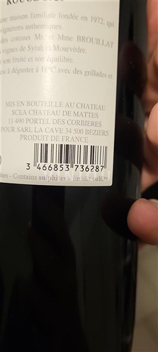 Langvedok Corbières Château Mattes Neleten.
