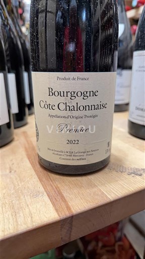 Burgundy Burgundy-Côte-Chalonnaise Vignerons de la Côte Chalonnaise Prémice 2022