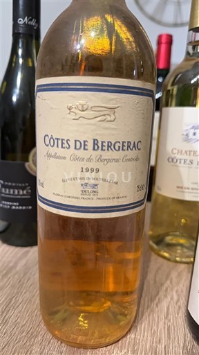 South West Côtes de Bergerac Élevé et mis en bouteille par V.B 1999