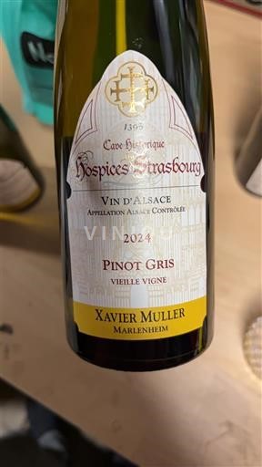 Alsace Cave Historique des Hospices de Strasbourg Vieille Vigne 2024