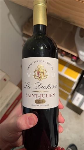 Viinit Rouge sec La Duchesse 2022 Ranska Bordeaux Saint-Julien AOC