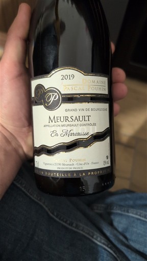 Burgund Meursault Domaine Pascal Pouhin En Marcausse 2019
