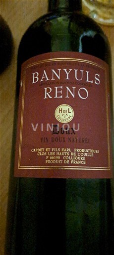 Roussillon Banyuls Capdet et Fils Reno Ikke årgangsbestemt