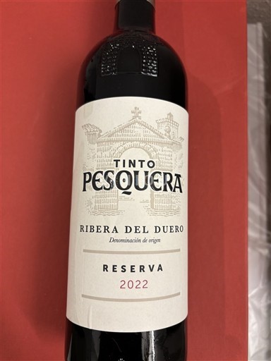 Castilla y León Ribera del Duero Pesquera Reserva 2022
