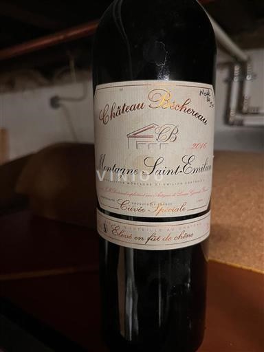 Bordeaux Montagne-Saint-Émilion Château Becheron Spéciale 2016