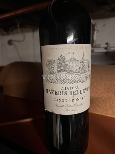 Bordeaux Canon-Fronsac Château Mazéris Bellevue 2014