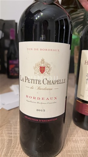 Bordeaux La Petite Chapelle de Bordeaux Sélection d'Exception 2015