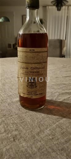 Bordeaux Sauternes Château Guiteronde 1978