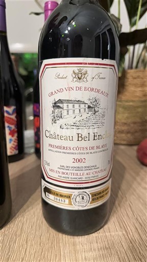 Bordeaux Ni doloceno Château Bel Enchaï 2002