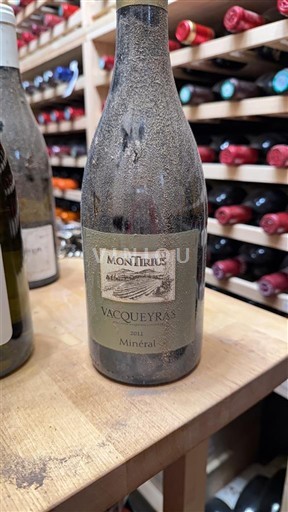 Rhônen laakso Vacqueyras Montirius Minéral 2011