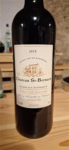 Burdeos Bordeaux superior Château St-Bernard 2018
