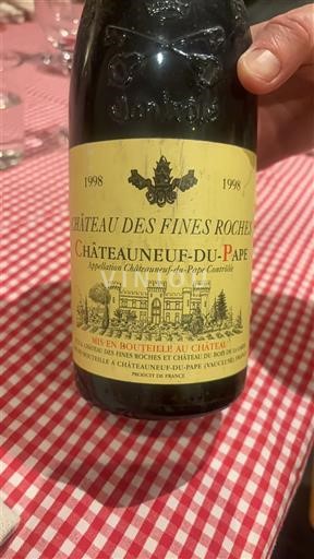 Rona dolina Châteauneuf-du-Pape Château S Fines Roches 1998