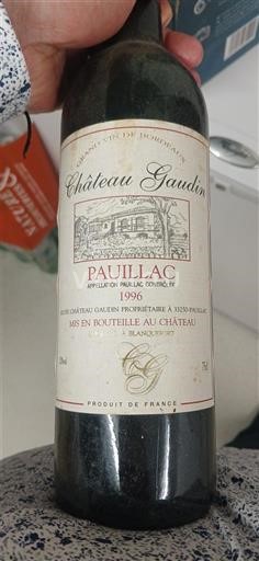 Bordeaux Pauillac Château Gaudin 1996