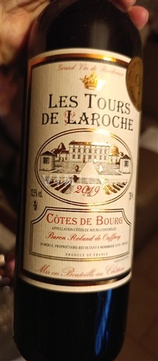 Bordeaux Côtes-de-bourg Les Tours de Laroche 2019