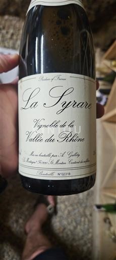 Rhônedalen Côtes du Rhône La Syrare 2019