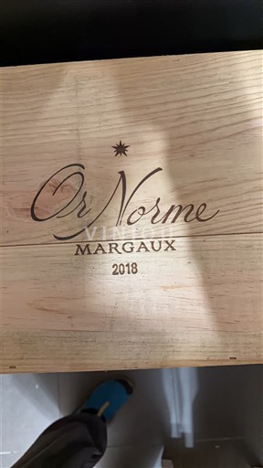 Bordeaux Margaux Or Norme 2018