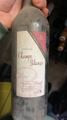 Languedoc ja Roussillon Pays d'Oc Domaine Champs Blancs Merlot-Cabernet Ei vuosikertaa