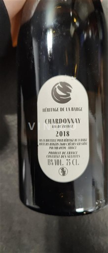 Burgundija Burgundija Chardonnay Héritage de la Barge 2018
