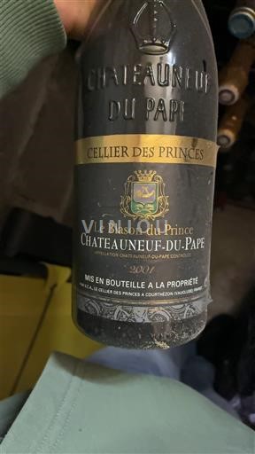 Rona dolina Châteauneuf-du-Pape Cellier des Princes Le Blason du Prince 2001