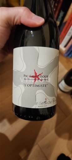 Langvedok Pic-saint-loup Le Clos des Augustins L'Optimiste 2022