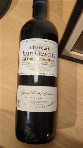 Burdeos Lalande-de-Pomerol Château Haut Gravette Grand Réserve Barbane 2022