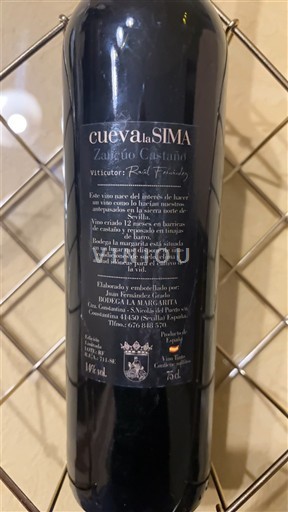 Andalusia Không được chỉ định Bodegas La Margarita Cueva la Sima Không niên vụ