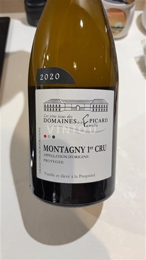 Burgundy Montagny Premier Cru Domaine La Famille Picard 2020