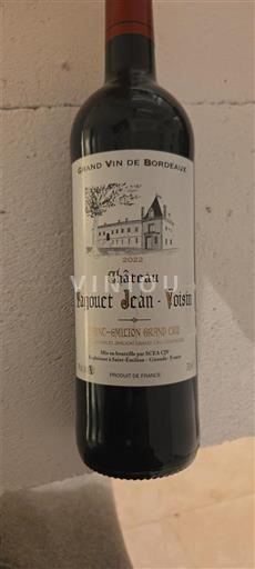 Burdeos Saint-Émilion Gran Cru Château Fauquet Jean Voisin 2022