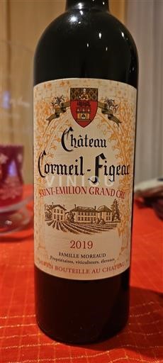 Burdeos Saint-Émilion Gran Cru Château Cormeill-Figeac 2019